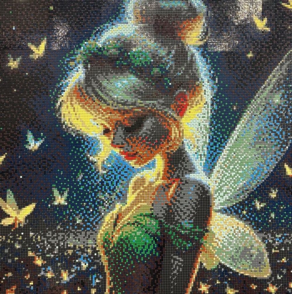 Perception of Light — the finished Tinker Bell mosaic